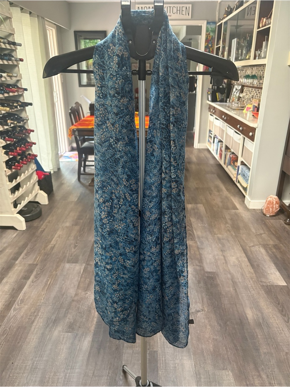 Blue Abstract Pashmina